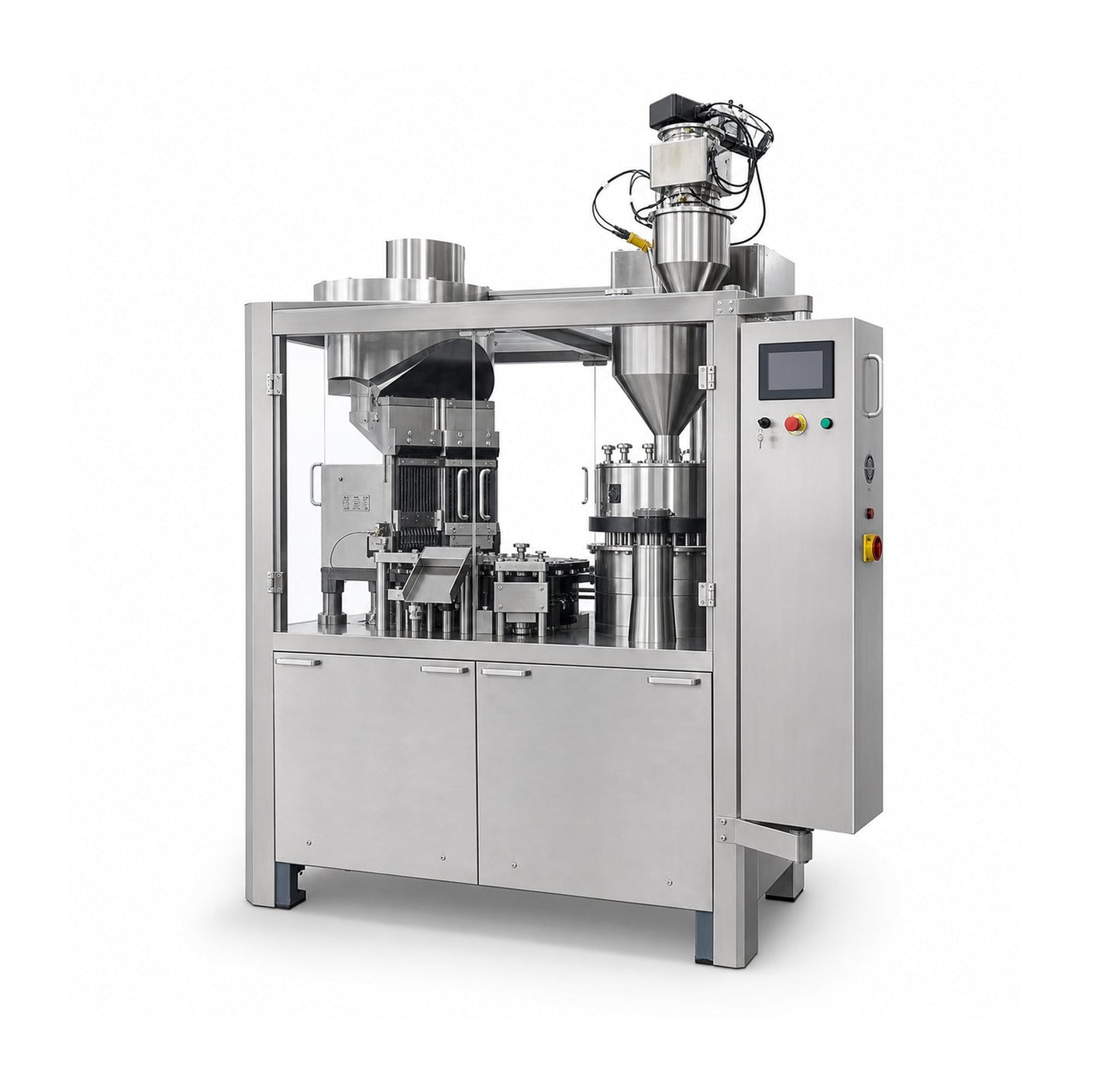 Automatic capsule filling equipment configured for commercial contract manufacturing