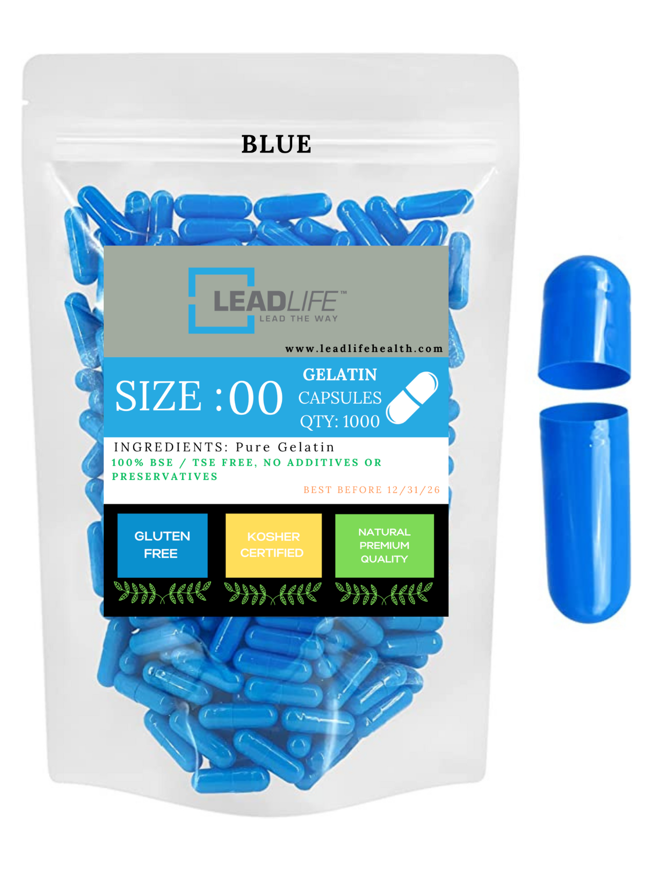 
                  
                    Empty Gelatin Pill Capsules -  DIY Gelatin Capsule Filling - Gelatin Pill Capsules Empty Caps 1000 Count Muti Color Available
                  
                