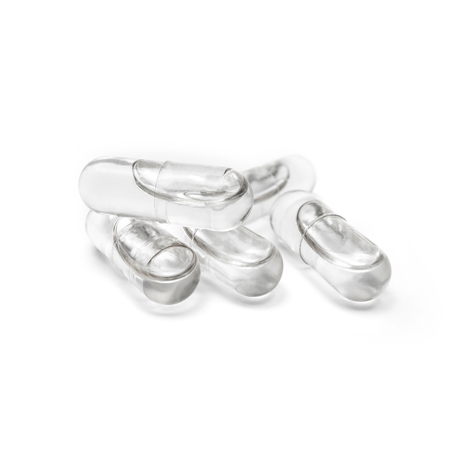 Enteric Acid-Resistant HPMC Capsules (Vegetarian) — Clear, 1,000 Count (Sizes 00/0/1)