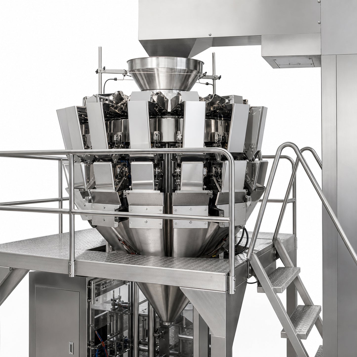 
                  
                    Leadlife premade pouch filling and sealing machine, filling station detail
                  
                