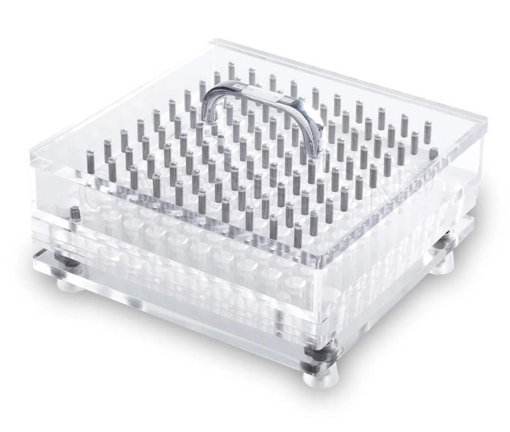 
                  
                    Bundle — 1,000 clear empty vegetarian (HPMC) capsules with 100-hole capsule filler, Size {00/0/1/…}
                  
                