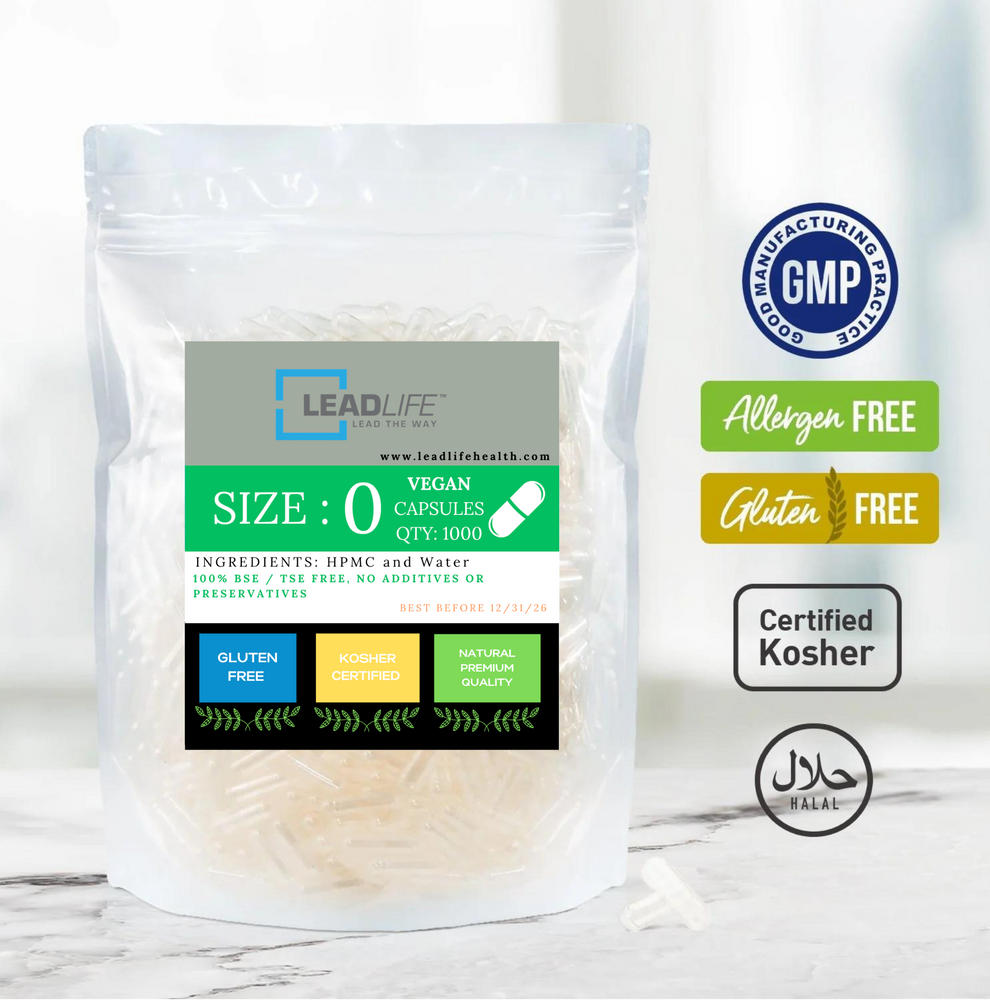 
                  
                    Empty Vegan Clear Capsules
                  
                
