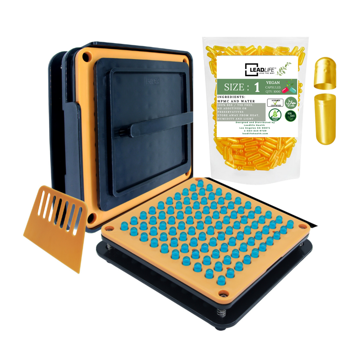 
                  
                    Empty Vegan Clear Capsules with capsule filling machine 
                  
                