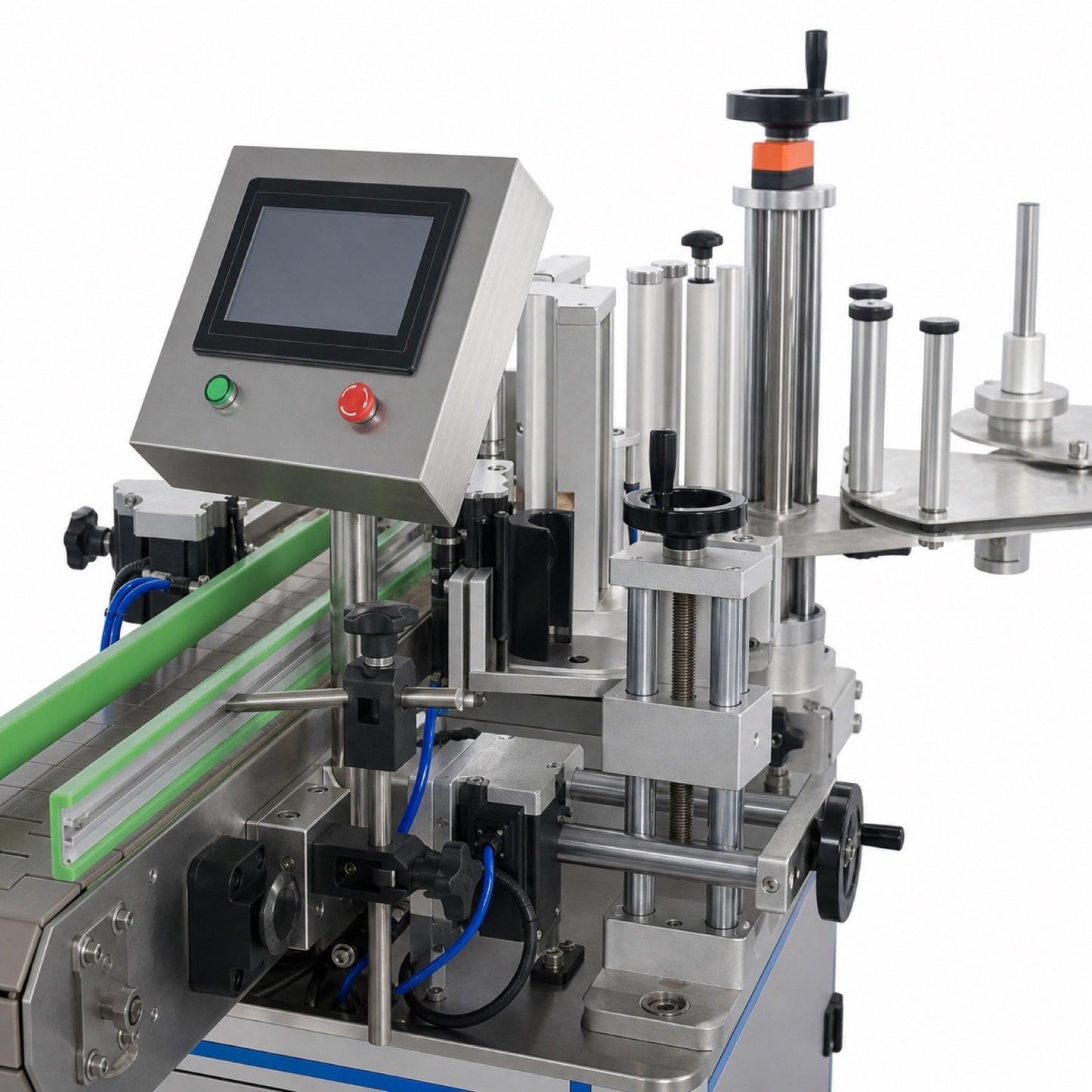 
                  
                    Leadlife LLA-A2 labeling machine touchscreen control panel and label reel
                  
                