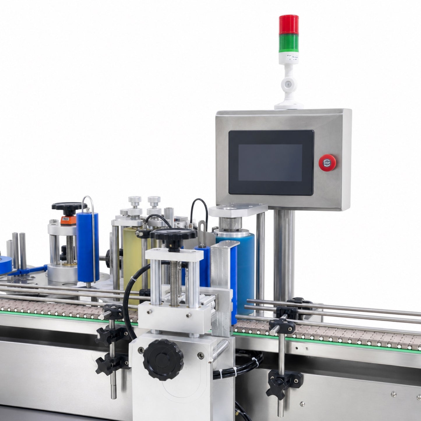 
                  
                    Leadlife LLA-A4 labeling machine control panel, stack light and labeling station
                  
                