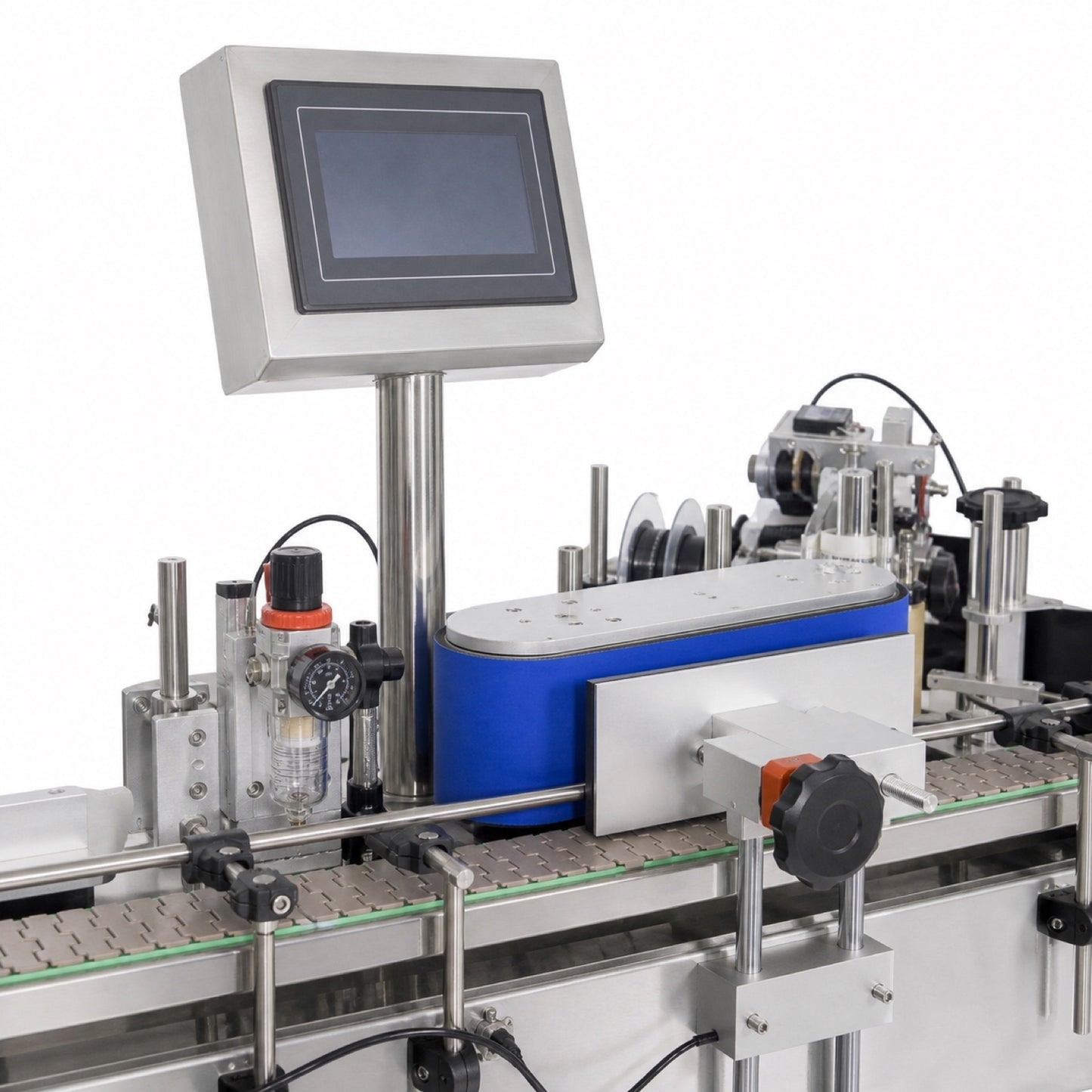 
                  
                    Leadlife LLA-A5 labeling machine touchscreen control panel and air regulator
                  
                