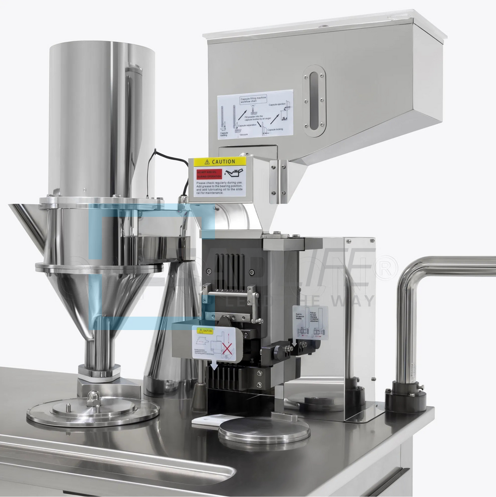 
                  
                    High-performance semi-automatic capsule filling machine with precision dosing, suitable for pharmaceutical and supplement production. Features adjustable filling capacity, stainless steel construction, and user-friendly operation for efficient capsule filling
                  
                