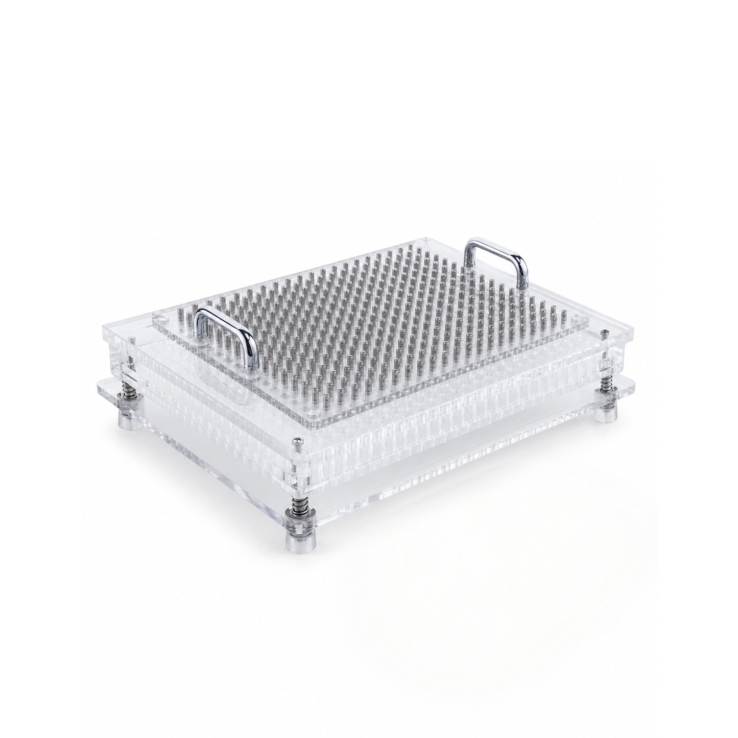 187-hole manual capsule filling machine Acrylic Pro front view
