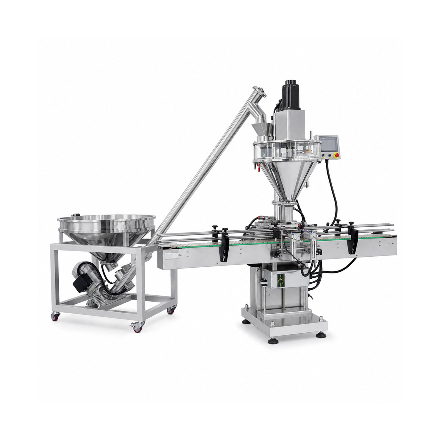Auger filling machine for powders and dry products