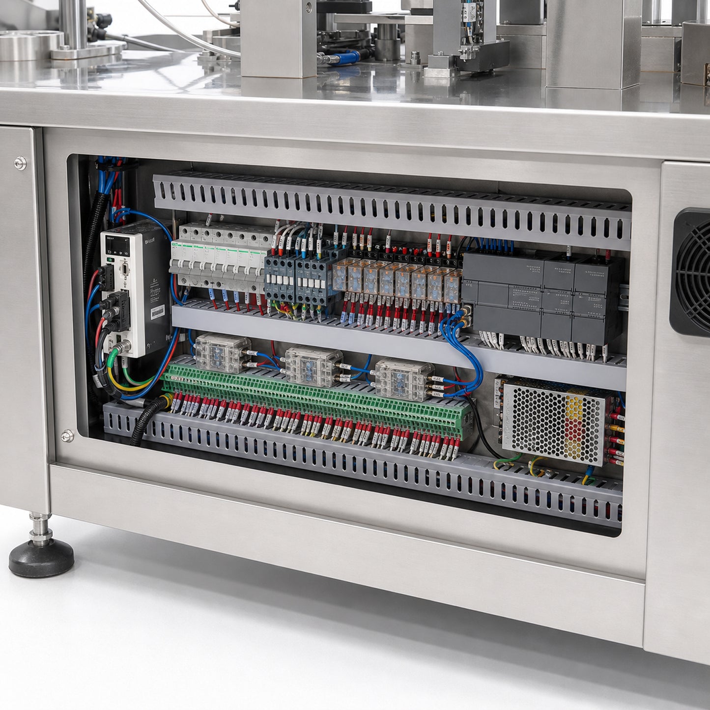 
                  
                    PLC control cabinet of the high speed blister packing machine
                  
                