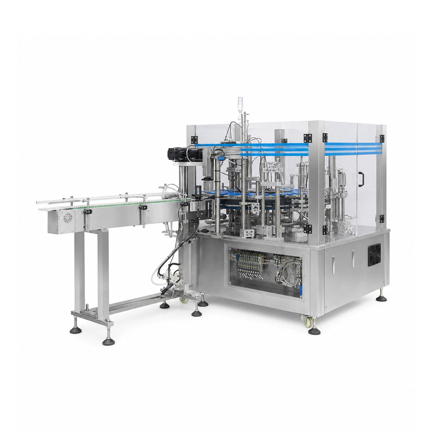 Leadlife automatic cartoning machine for bottles, blisters, and sachets, alternate view