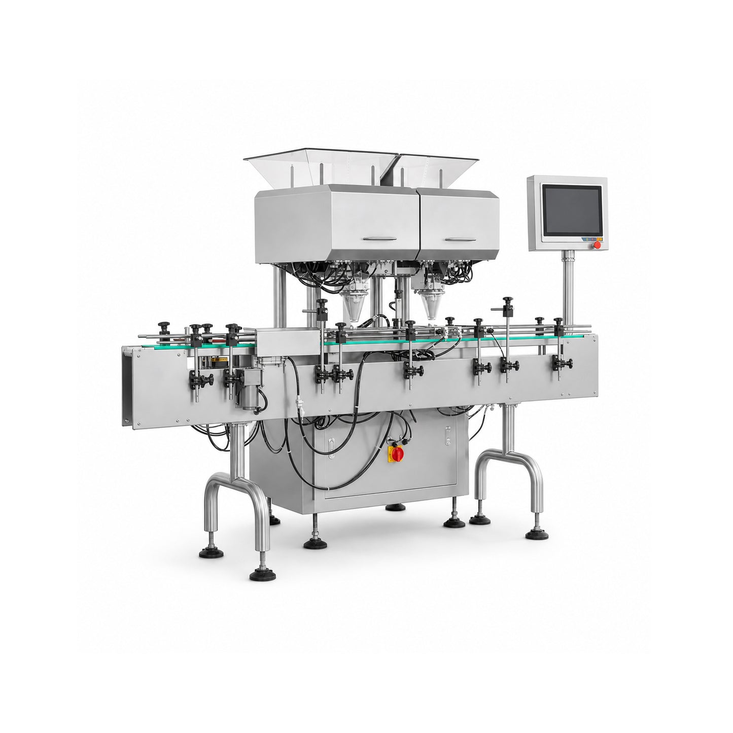 
                  
                    Automatic counting machine for bottling lines — front view
                  
                