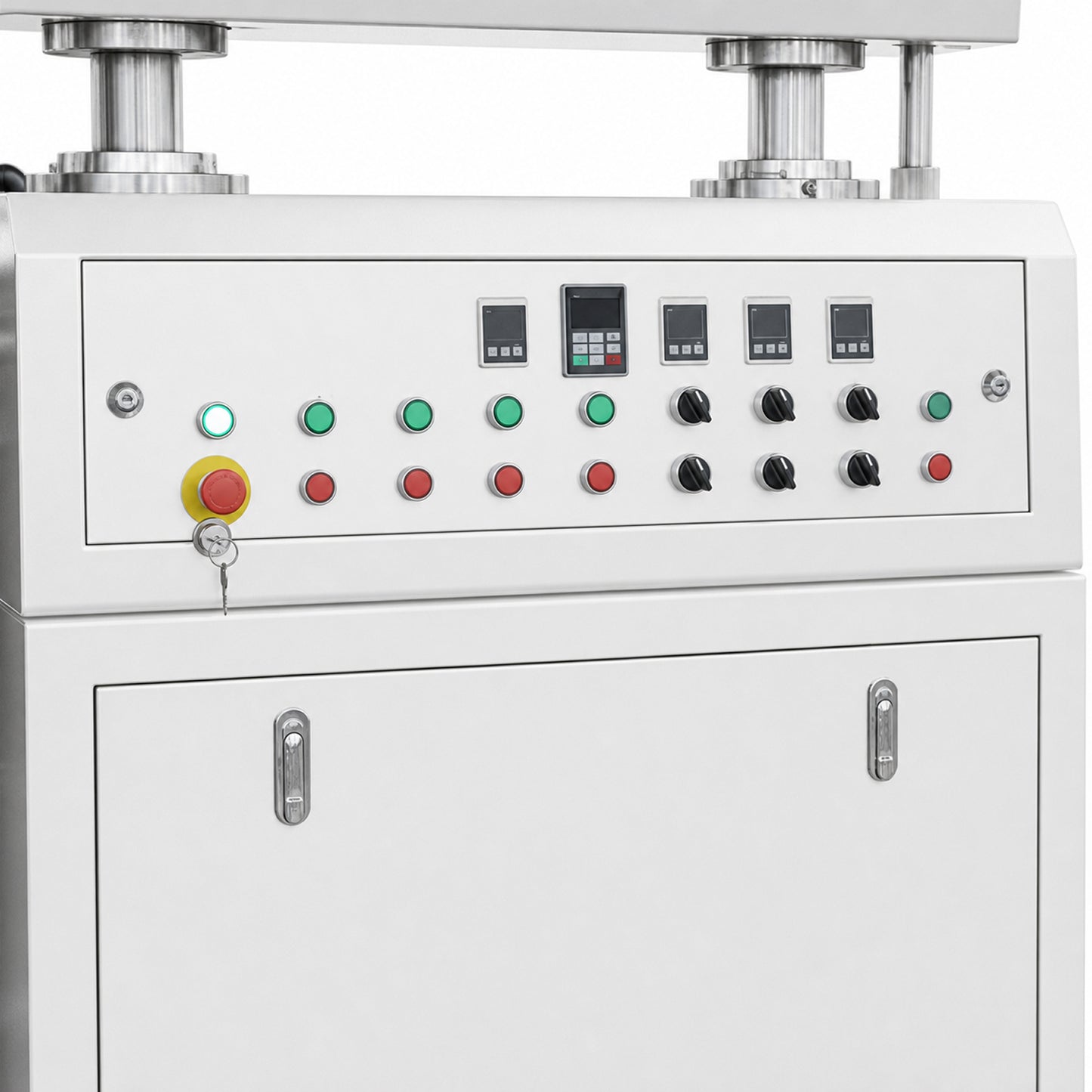 
                  
                    Automatic cream filling machine — close-up view
                  
                