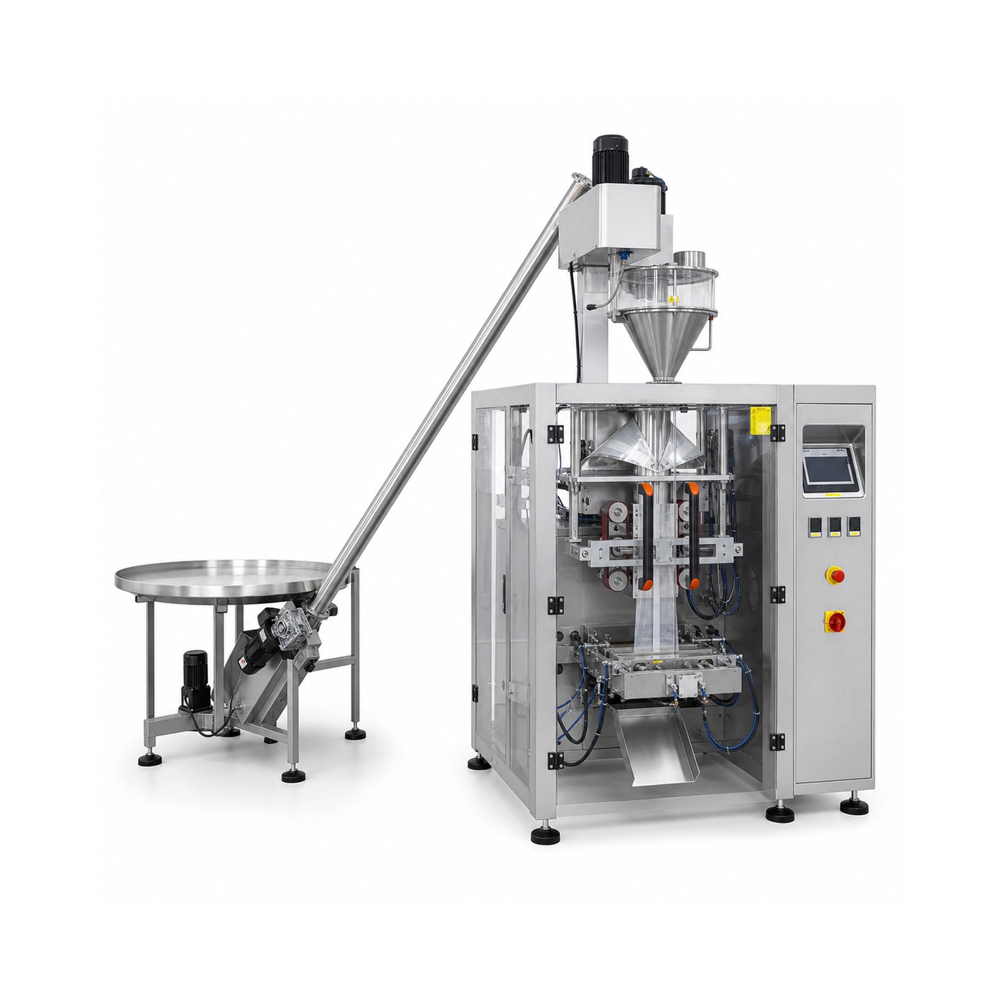 
                  
                    Leadlife vertical form fill seal (VFFS) powder packing machine, alternate view
                  
                