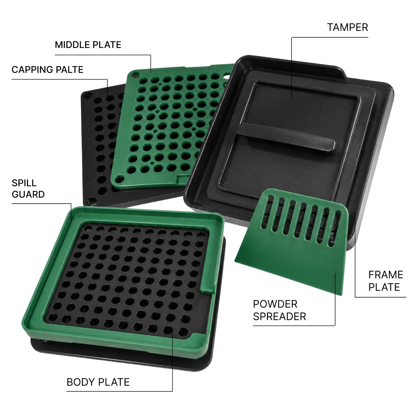 
                  
                    100-hole manual capsule filling machine i Series plate detail
                  
                
