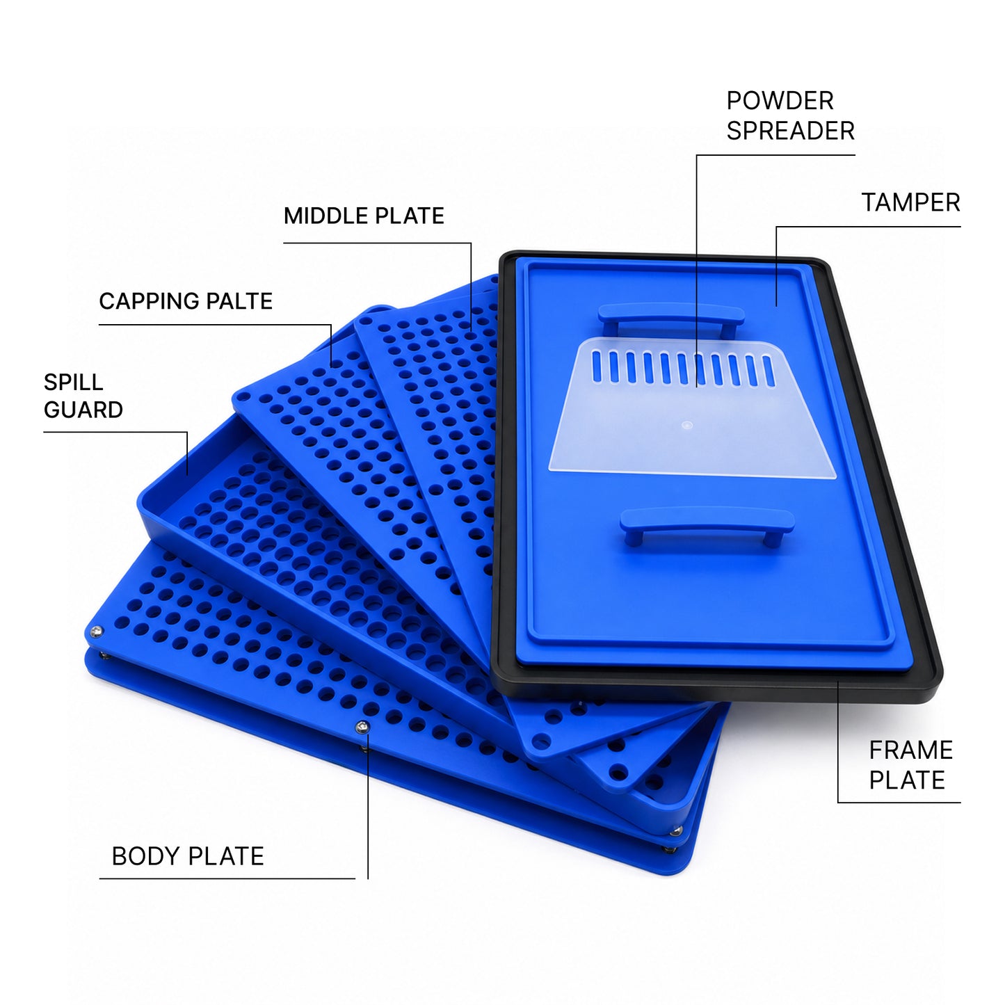 
                  
                    400-hole manual capsule filler i Series capsule tray detail
                  
                