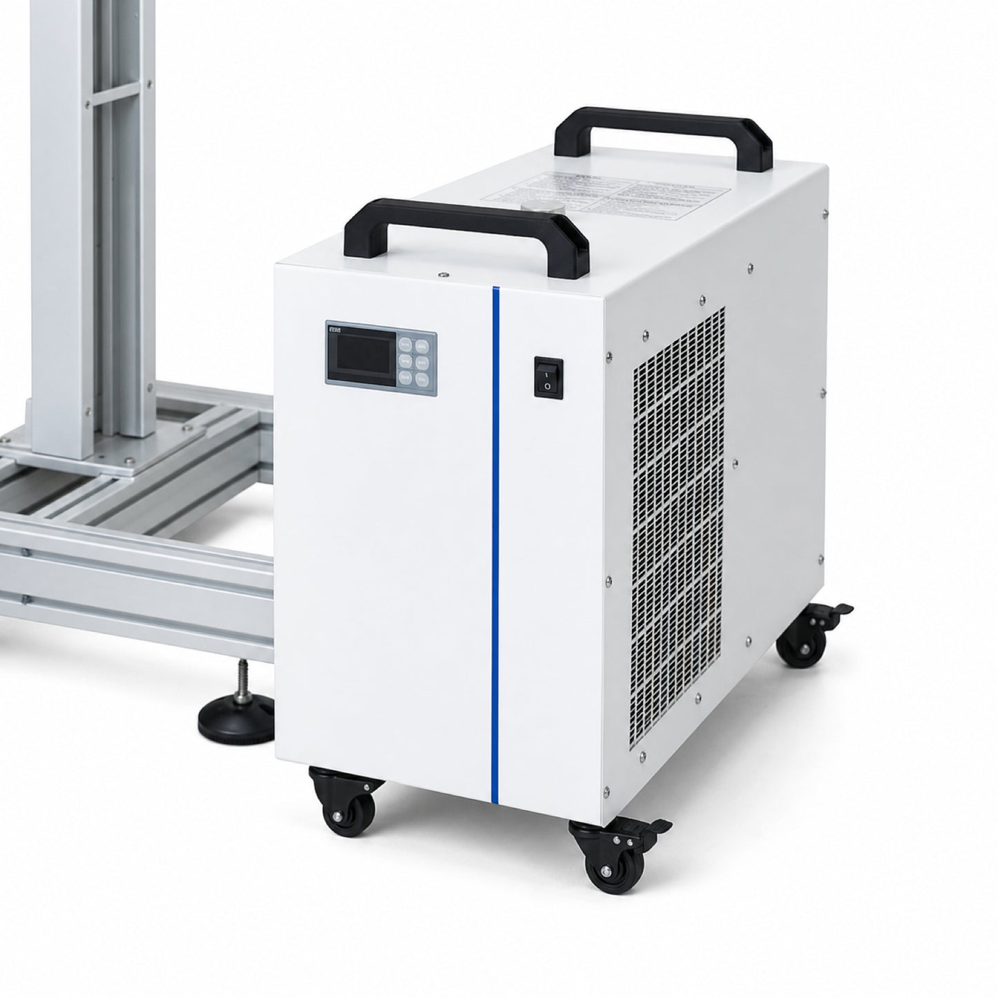 
                  
                    Laser marking machine for packaging lines — close-up view
                  
                