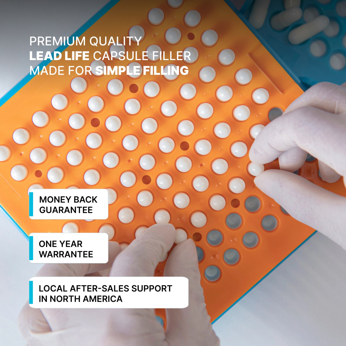 
                  
                    100-hole manual capsule filler P Series alignment detail close-up
                  
                