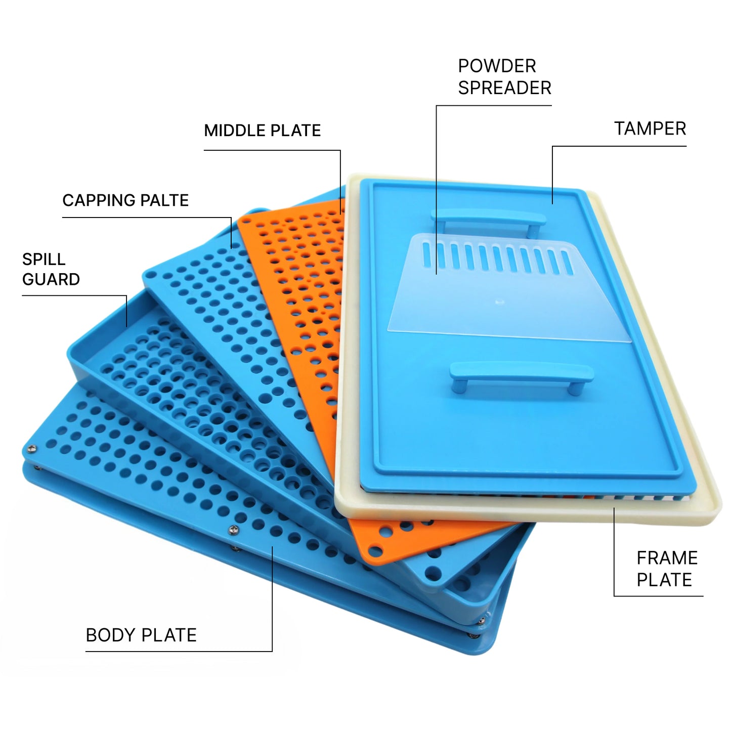 
                  
                    400-hole manual capsule filling machine P Series plate detail
                  
                