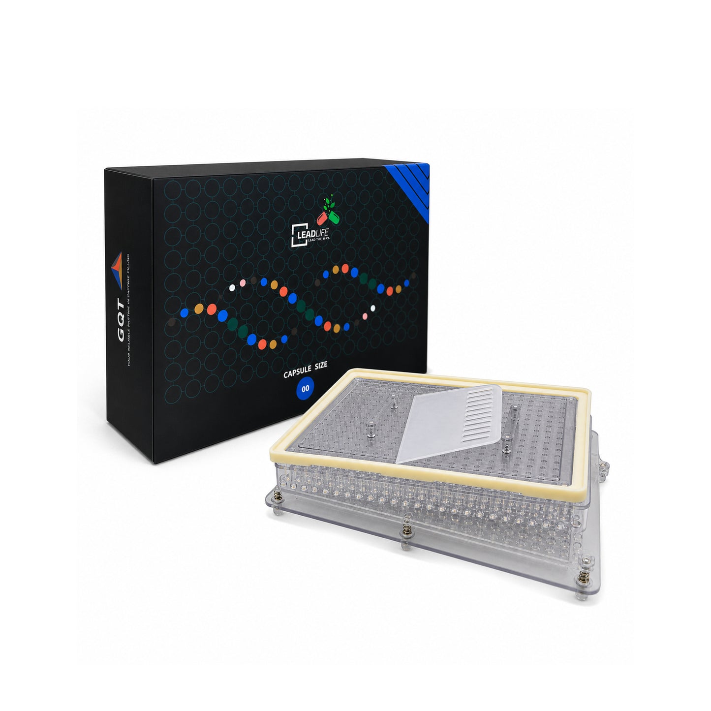 400-hole manual capsule filling machine PE Series front view